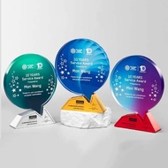 Crystal & Metal Trophy
