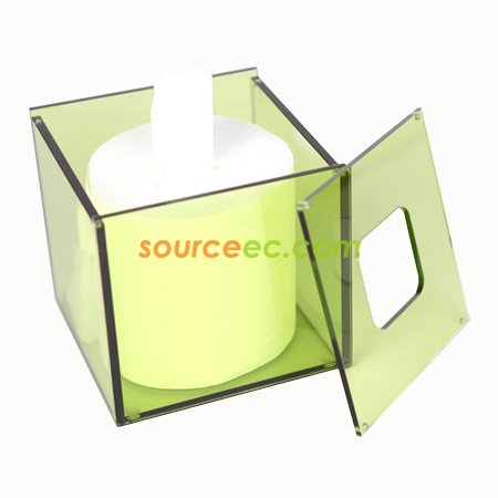 Customization Acrylic Tissue Box 126x126x120MM Promotional Products