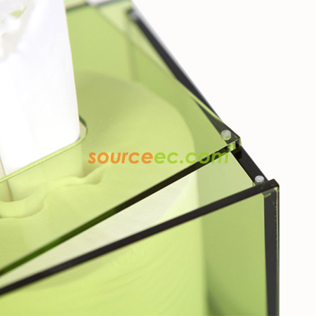 Customization Acrylic Tissue Box 126x126x120MM Promotional Products