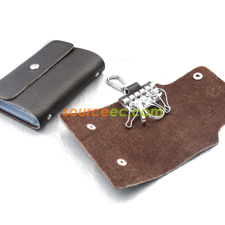 Customization Leather Car Key Case Gift Set Promotional Products