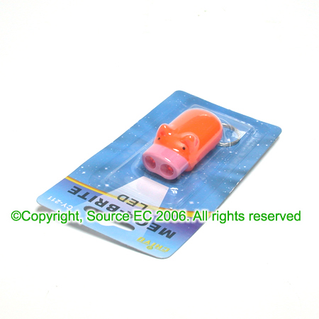 Customization Small Pig Light Keychain Promotional Products