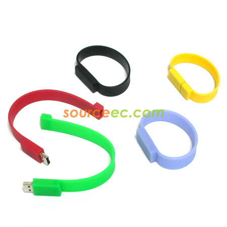 Customization Wrist Band USB Flash Memory Promotional Products