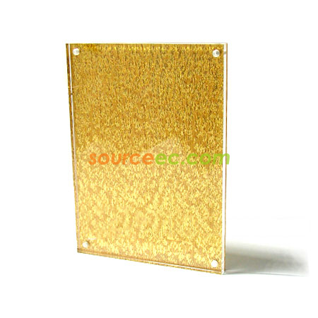 Customization 5R Golden Magnetic Acrylic Photo Frame Promotional Products
