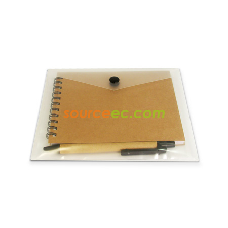 Customization Recycled Notebook With Recycled Pen Promotional Products