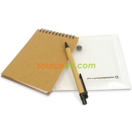 Customization Recycled Notebook With Recycled Pen Promotional Products