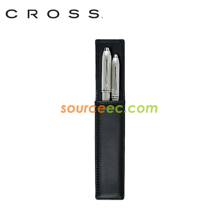Customization Cross - Leather Double Pen Case Promotional Products