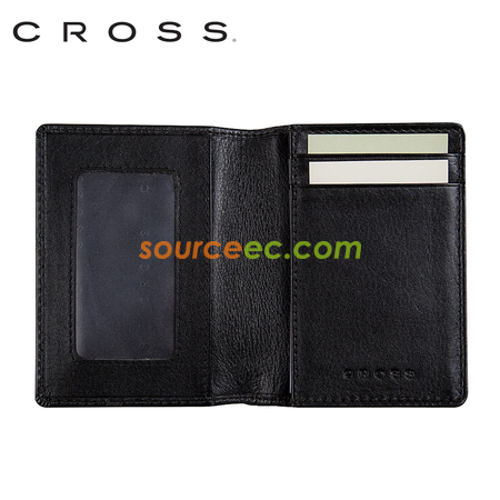 Customization Cross - Leather Folded ID Card Case Promotional Products