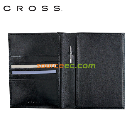 Customization Cross - Leather Passport Wallet with Cross Pen Promotional Products