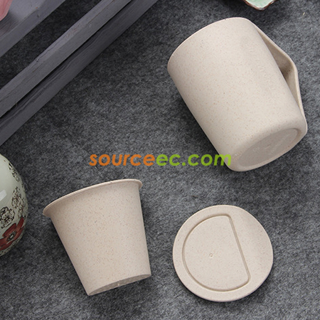 Customization 300ML Wheat Straw Cup Promotional Products