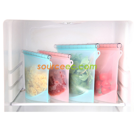 Customization Reusable Silicone Food Storage Bag Promotional Products