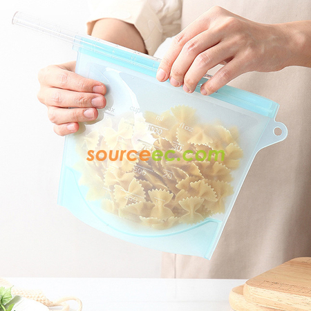 Customization Reusable Silicone Food Storage Bag Promotional Products