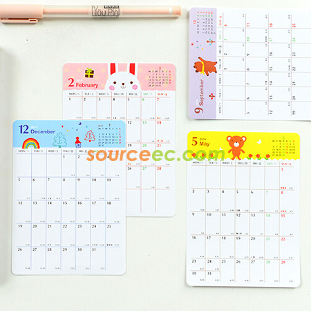 Customization Calendar Sticker Promotional Products