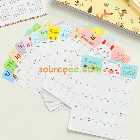 Customization Calendar Sticker Promotional Products