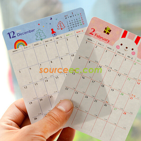 Customization Calendar Sticker Promotional Products