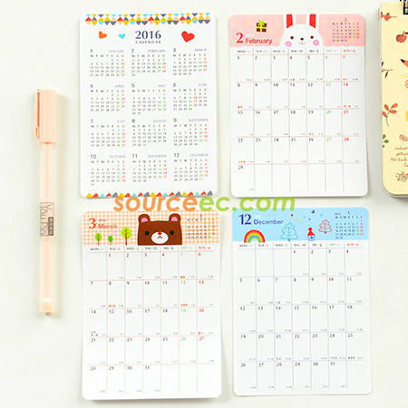 Customization Calendar Sticker Promotional Products