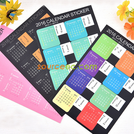 Customization Calendar Stickers Promotional Products