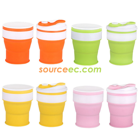Customization 350ML Silicone Collapsible Coffee Cup Promotional Products