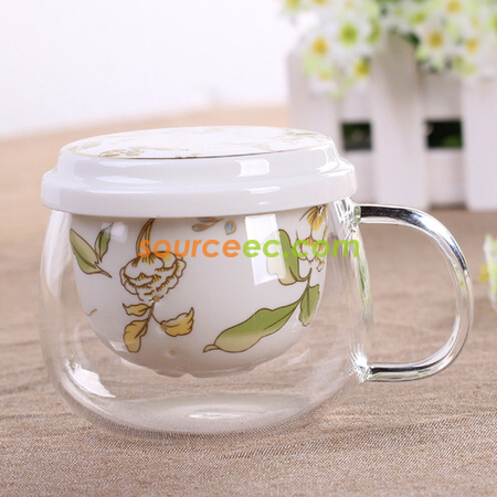 Customization 300ML Glass Tea Cup Promotional Products