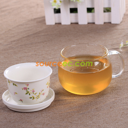 Customization 300ML Glass Tea Cup Promotional Products