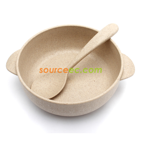 Customization Straw Bowl with Spoon Promotional Products