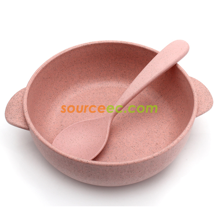 Customization Straw Bowl with Spoon Promotional Products