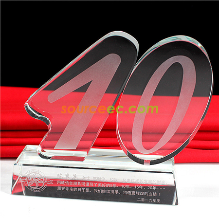 Customization Anniversary Crystal Trophy Promotional Products