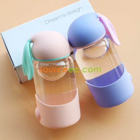 Customization Rabbit Glass Bottle Promotional Products