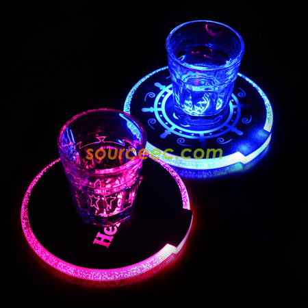 Customization LED Light Coaster Promotional Products