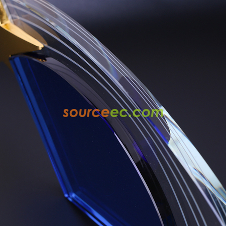 Customization Metal Star Crystal Trophy Promotional Products