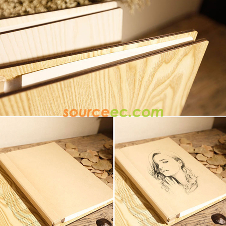 Customization DIY Wood Cover Photo Album Promotional Products