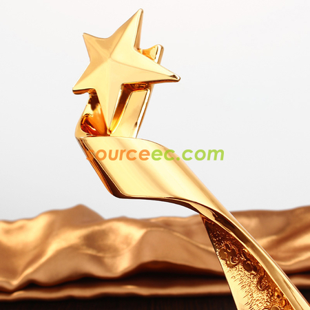Customization Avenue of Stars Resin Crystal Trophy Promotional Products