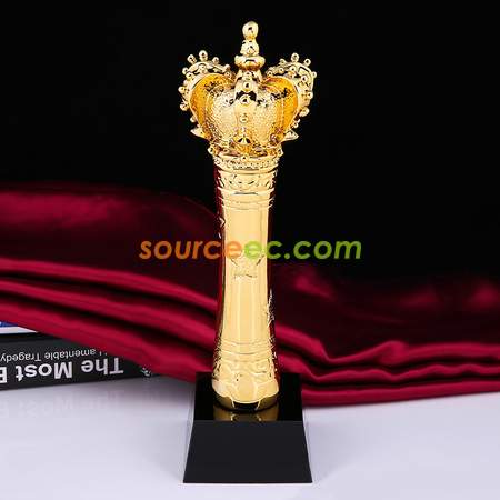 Customization Resin Crown Crystal Trophy Promotional Products