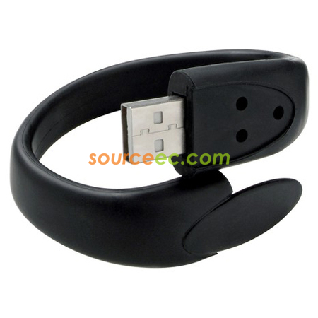 Customization Silicon Wristband USB Flash Drive Promotional Products