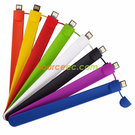 Customization Slap Silicon Bracelet USB Flash Drive Promotional Products