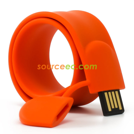 Customization Slap Silicon Bracelet USB Flash Drive Promotional Products