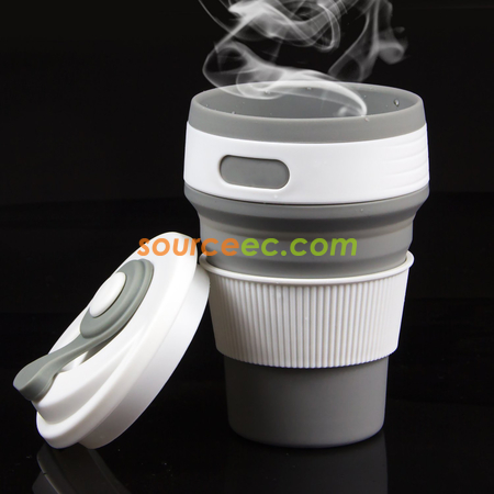 Customization 350ML Silicone Collapsible Coffee Cup Promotional Products