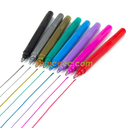 Customization Wine Glass Metallic Markers Promotional Products