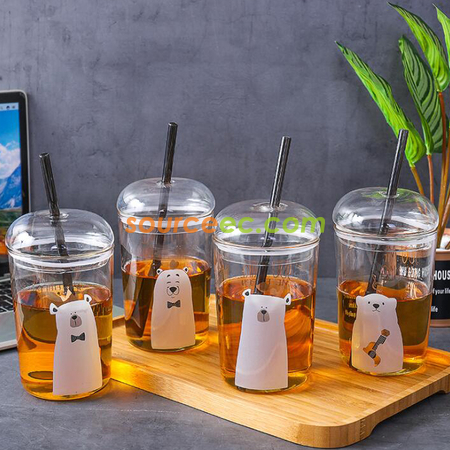 Customization 550MLStraw Glass Promotional Products