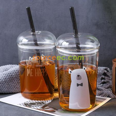 Customization 550MLStraw Glass Promotional Products