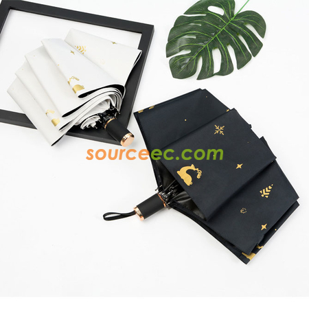 Customization Gold Deer Folding Umbrella Promotional Products