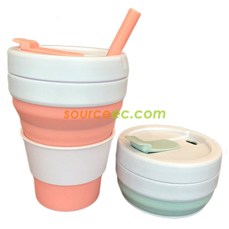 Customization Silicone Collapsible Coffee Cup Promotional Products