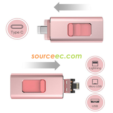 Customization 4 in 1 OTG USB Flash Drive Promotional Products
