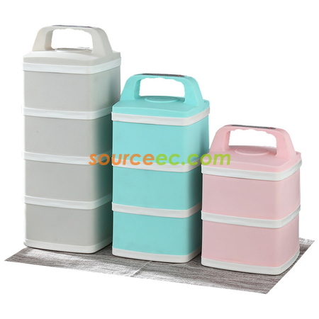 Customization Duo-Tier Stainless Steel Lunch Box Promotional Products