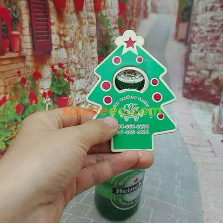 Customization Christmas Tree Bottle Opener Promotional Products