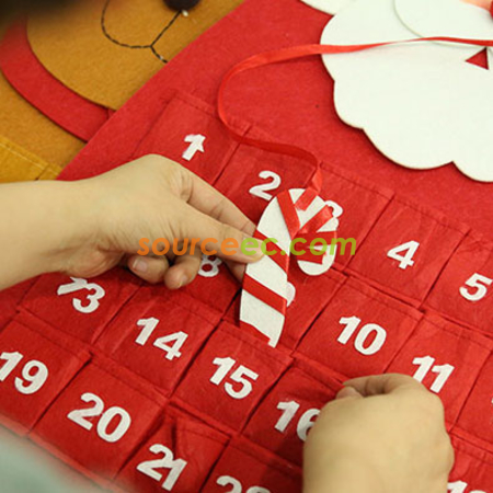 Customization Christmas Countdown Wall Calendar Promotional Products