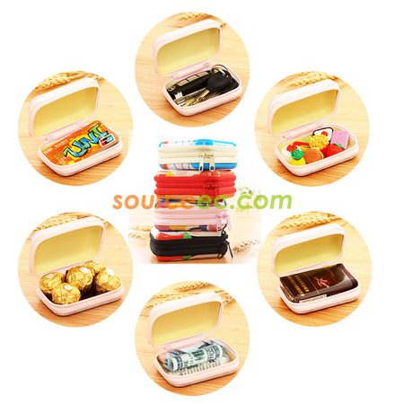 Customization Tin Plate Zipper Coin Purse Promotional Products