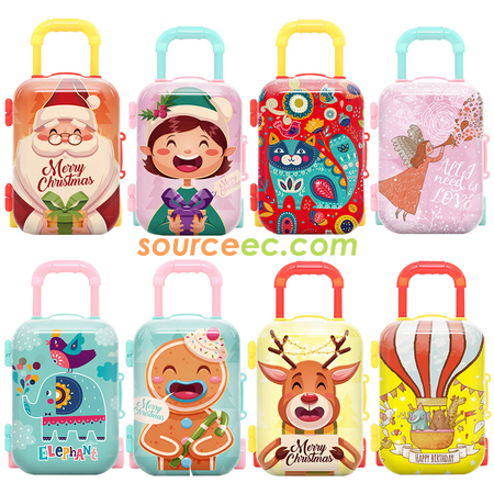 Customization Luggage-shape Tinplate Coin Purse Promotional Products