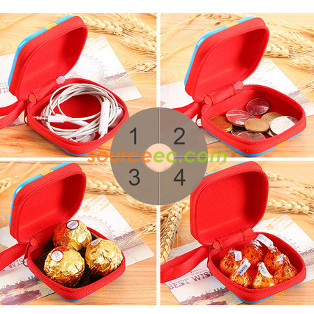 Customization Tin Plate Zipper Coin Purse Promotional Products