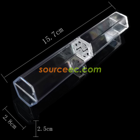 Customization Transparent Hexagonal Pen Case Promotional Products