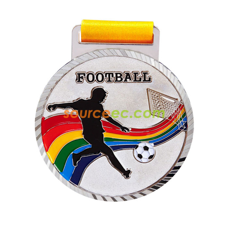 Customization Colorful Football Medal Promotional Products